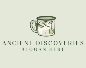 Green Herbal Tea Mug  logo design