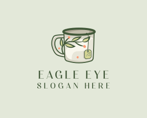 Green Herbal Tea Mug  logo design