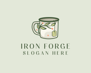 Green Herbal Tea Mug  logo design