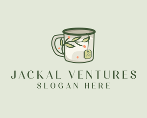 Green Herbal Tea Mug  logo design