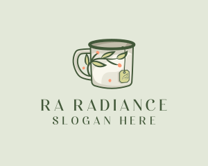 Green Herbal Tea Mug  logo design