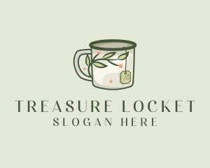 Green Herbal Tea Mug  logo design