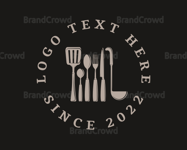 Restaurant Kitchenware Utensil Logo