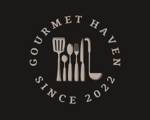 Restaurant Kitchenware Utensil logo design