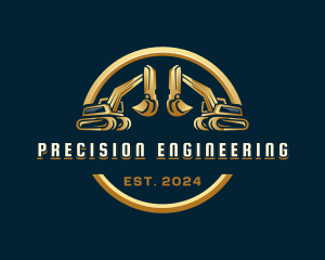 Engineering - Industrial Engineering Excavation logo design