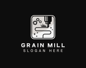 Mechanical Laser Milling logo design