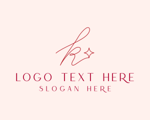 Studio - Minimalist Cursive Letter K logo design