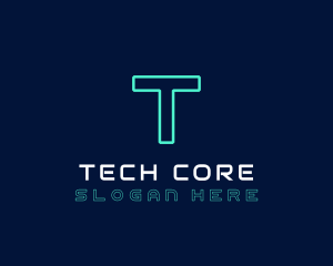 Neon Cyber Technology logo design