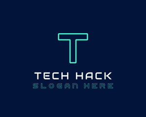 Neon Cyber Technology logo design