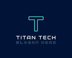 Neon Cyber Technology logo design