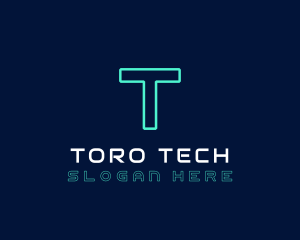 Neon Cyber Technology logo design