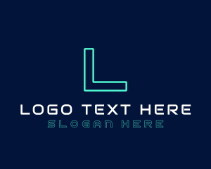 Neon Cyber Technology Logo