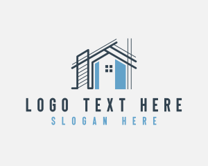 Home Builder - Residential House Architecture logo design