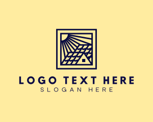 Lease - Sunny House Roofing logo design