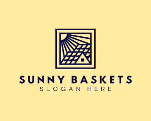 Sunny House Roofing logo design