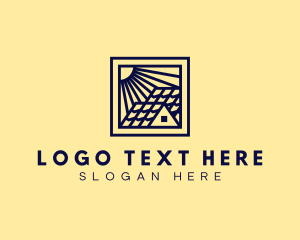 House - Sunny House Roofing logo design