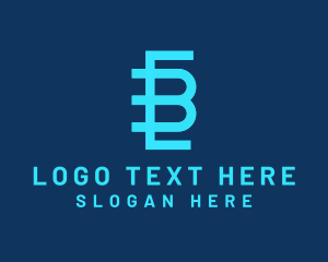 Blue - Modern Technology Business logo design