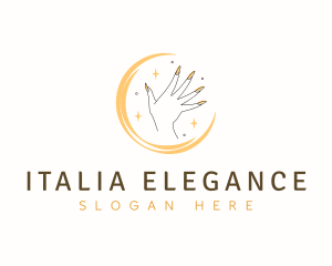 Elegant Nails Salon logo design