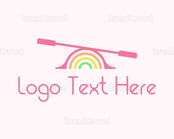 Preschool Rainbow Seesaw Logo