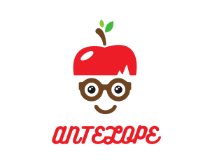 Kid - Apple Geek Eyeglasses logo design