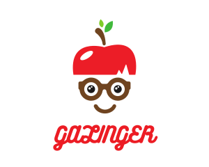 Bio - Apple Geek Eyeglasses logo design