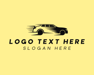 Road Trip - Fast SUV Car logo design