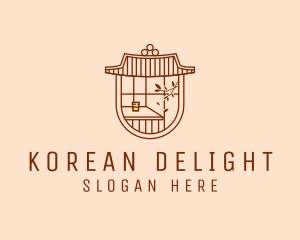 Korean - Asian Teahouse Cafe logo design