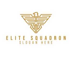 Squadron - Maze Eagle Insignia logo design