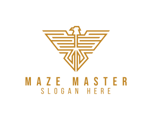 Maze Eagle Insignia logo design