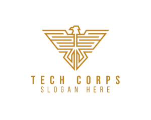 Corps - Maze Eagle Insignia logo design