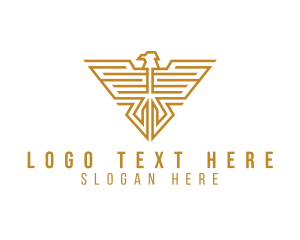 Authority - Maze Eagle Insignia logo design