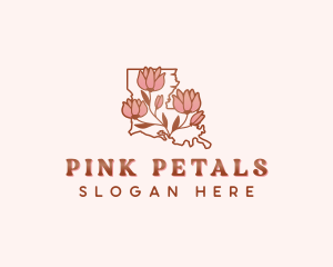 Louisiana Flower Magnolia logo design