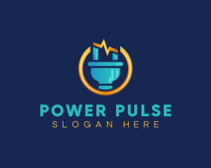 Voltage - Plug Electric Voltage logo design