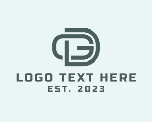 E Commerce - Modern Interlocking Business logo design
