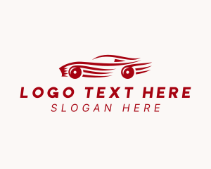 Red - Red Car Racing logo design