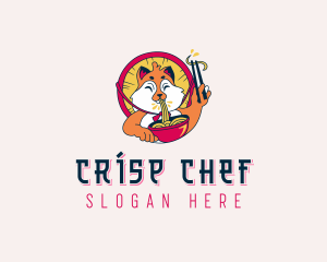 Japanese Chef Cat  logo design