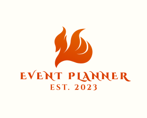Birdwatching - Gradient Flaming Phoenix logo design