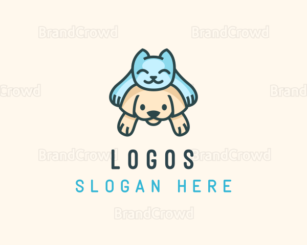 Puppy Kitten Veterinary Logo