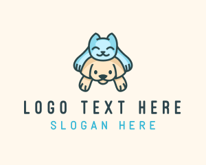 Puppy Kitten Veterinary Logo