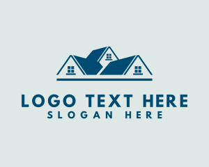 Roof - House Roofing Business logo design