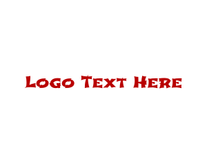 China Town - Martial Arts Text Font logo design