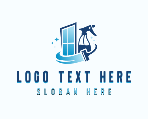 Deep Clean - Window Janitorial Cleaning logo design