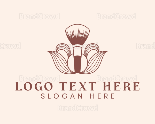 Cosmetics Makeup Brush Logo