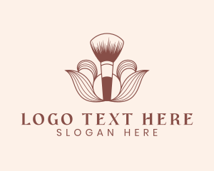 Cosmetics Makeup Brush  logo design