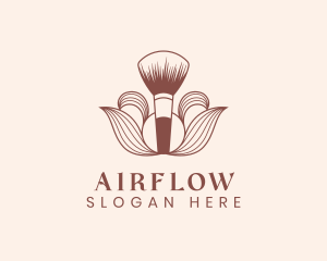 Cosmetics Makeup Brush  logo design