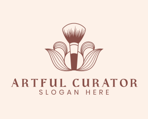 Cosmetics Makeup Brush  logo design