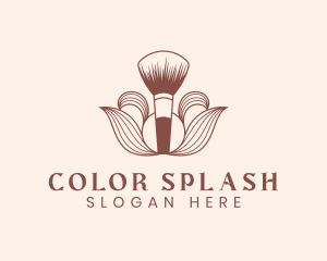 Cosmetics Makeup Brush  logo design