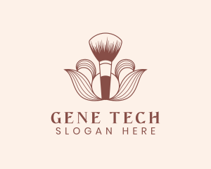 Cosmetics Makeup Brush  logo design