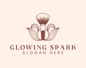 Cosmetics Makeup Brush  logo design