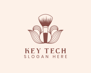 Cosmetics Makeup Brush  logo design